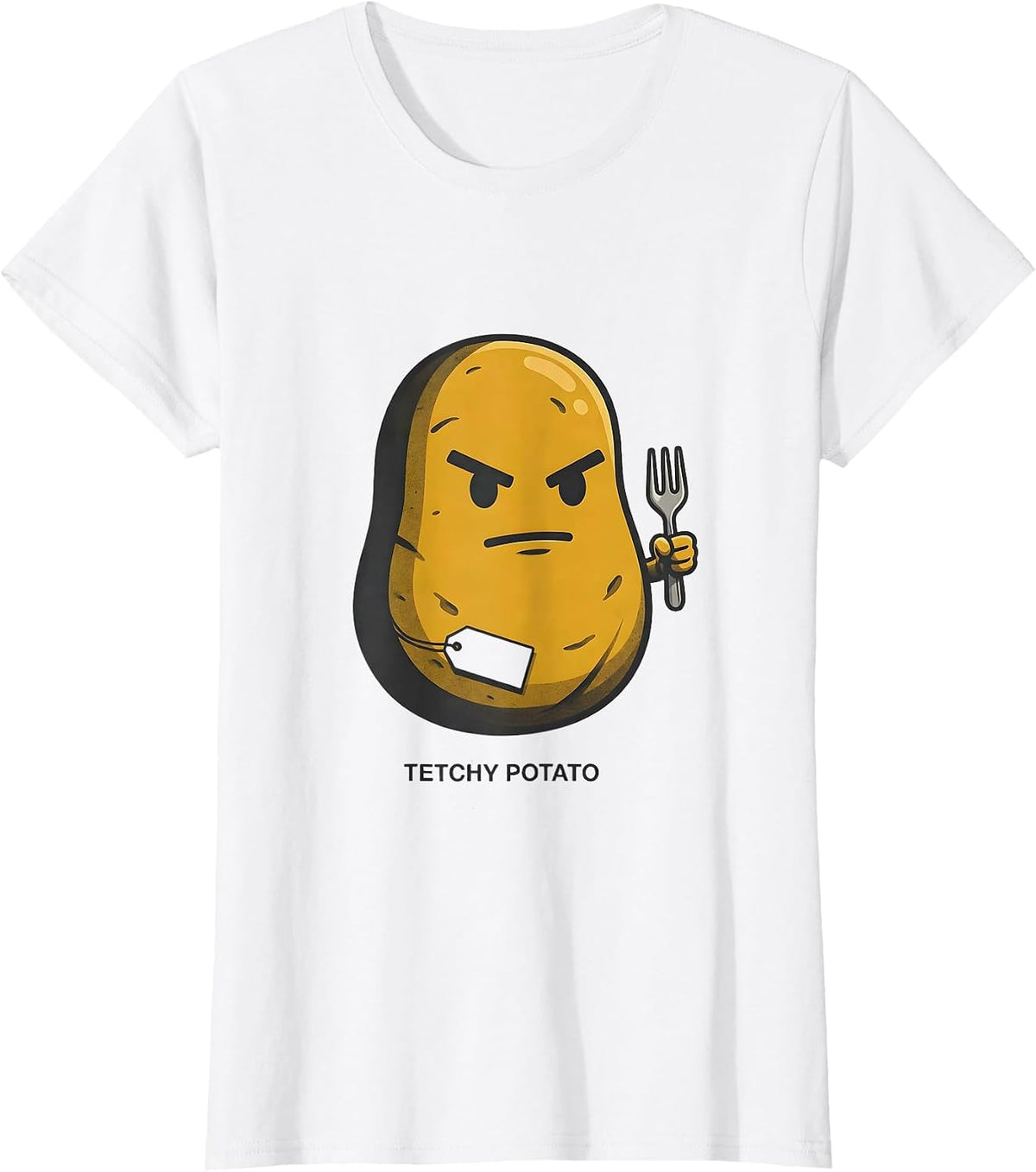 Tetchy Potato Funny Couples Thanksgiving Matching Sweet T-Shirt - White