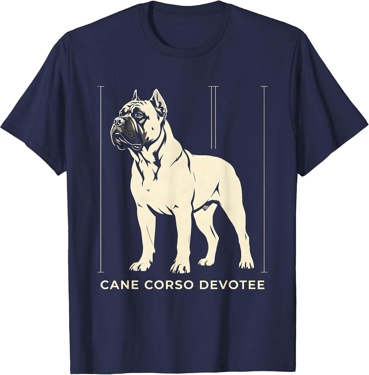 Men's Cane Corso Devotee Dog Owner Breed Pride T-Shirt - Navy Blue