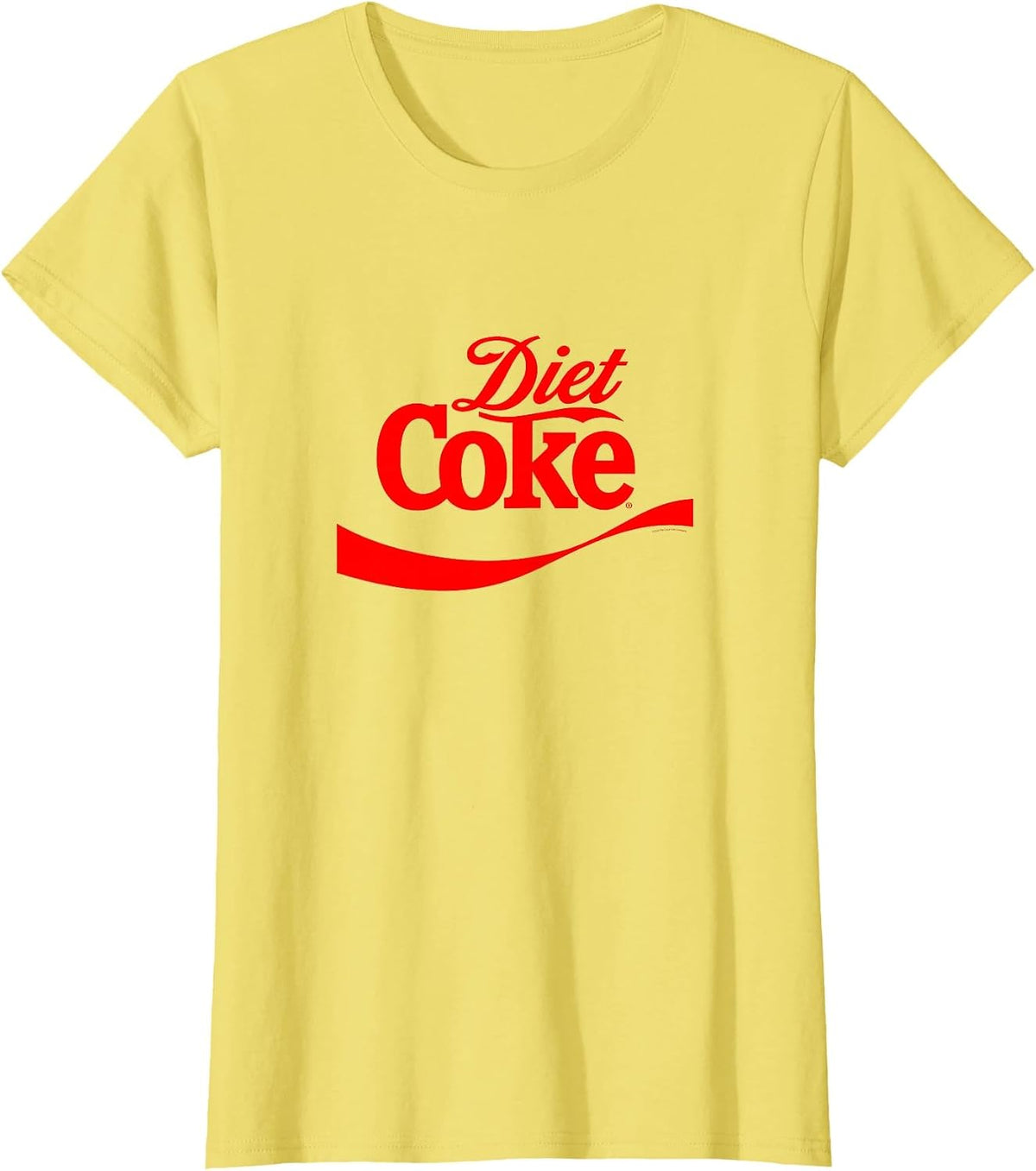Coca-Cola Classic Diet Coke Red Label T-Shirt - Lemon Yellow