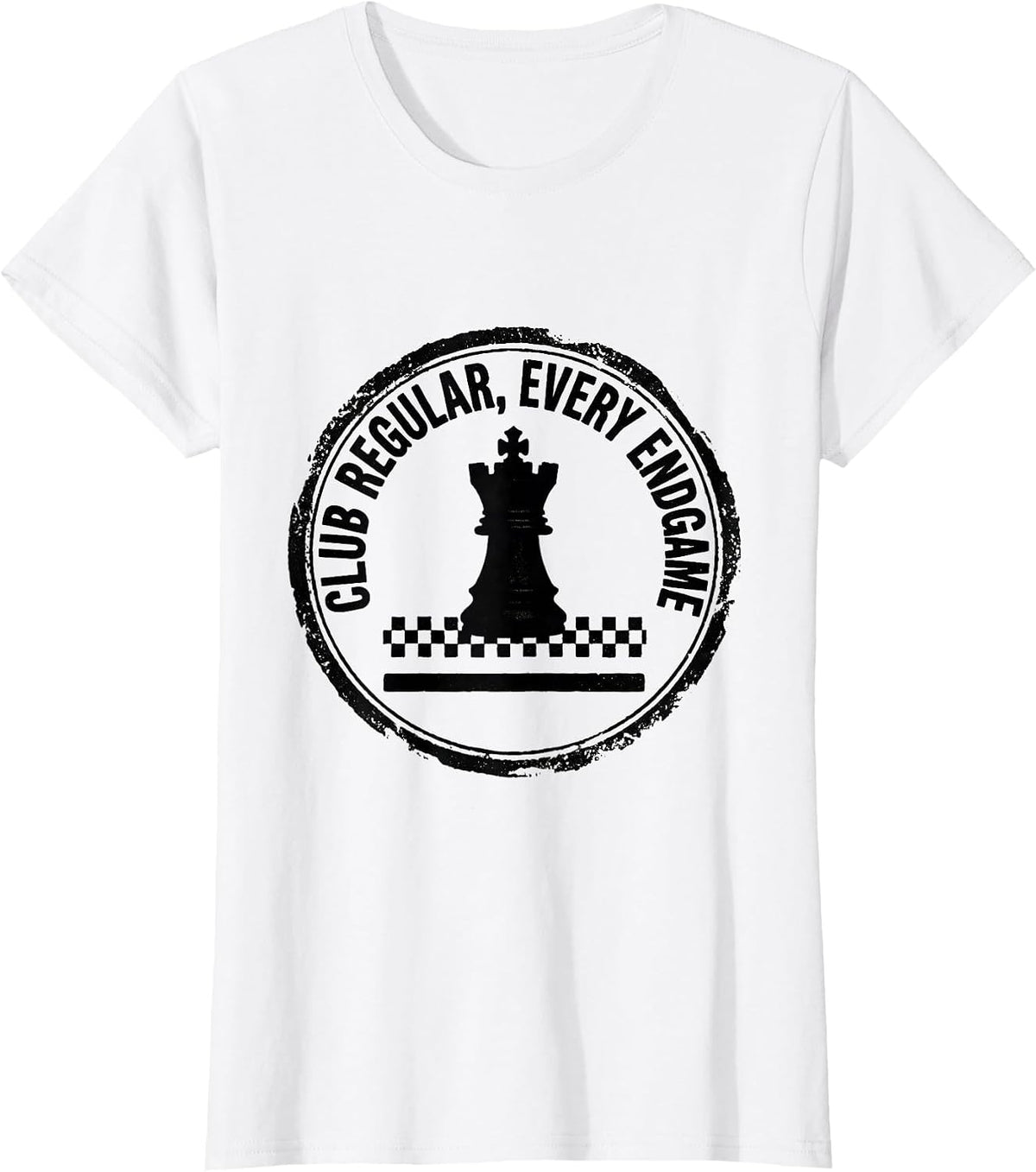 Club Regular Every Endgame Chess Player Club Enthusiast T-Shirt - White