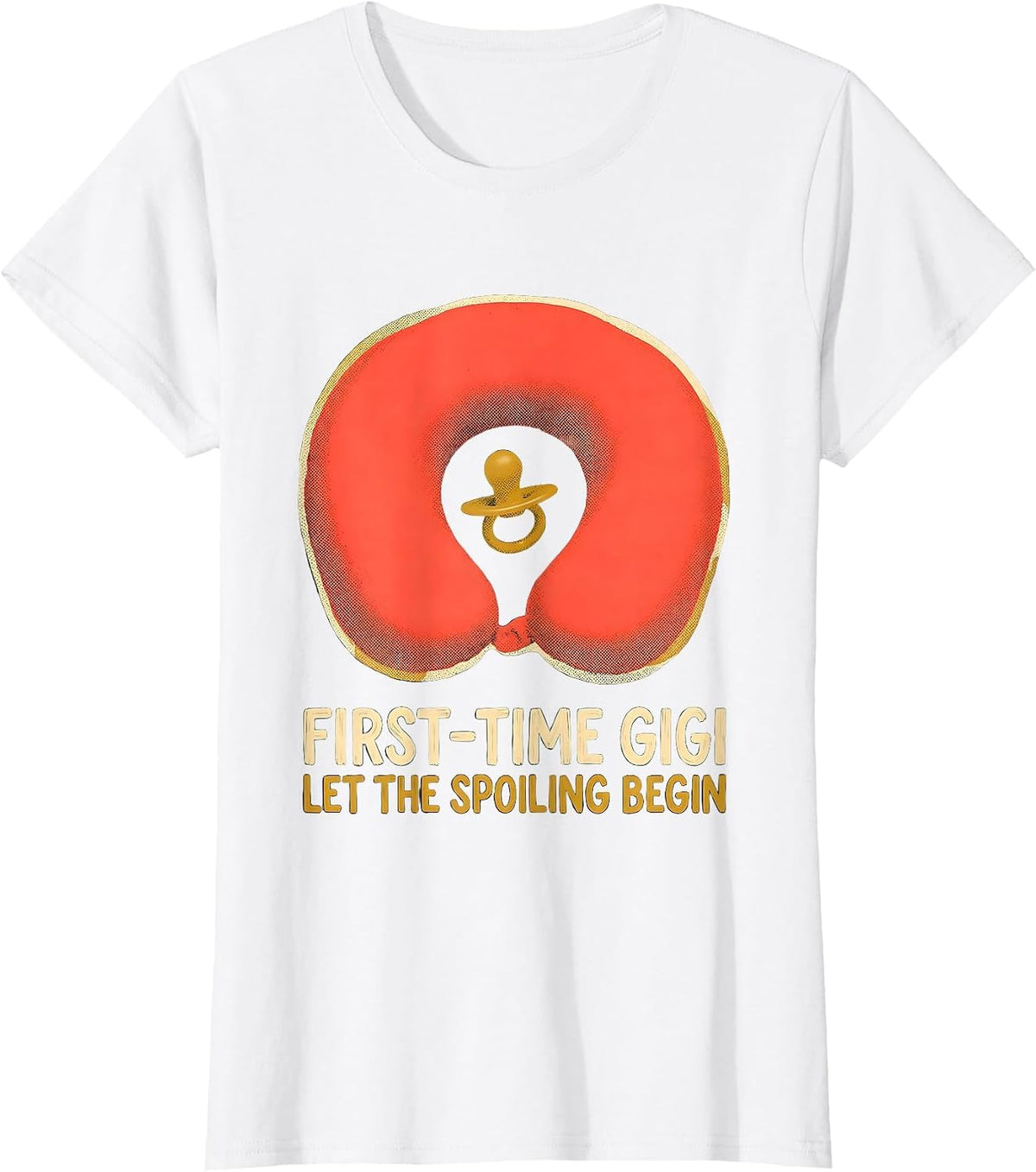 First-Time Gigi Let The Spoiling Begin New Grandparent Gift T-Shirt - White