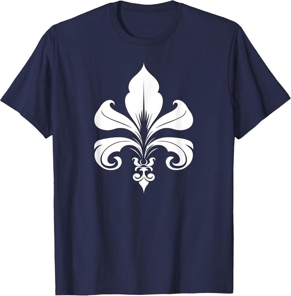 Fleur de Lis T-Shirt - Navy Blue