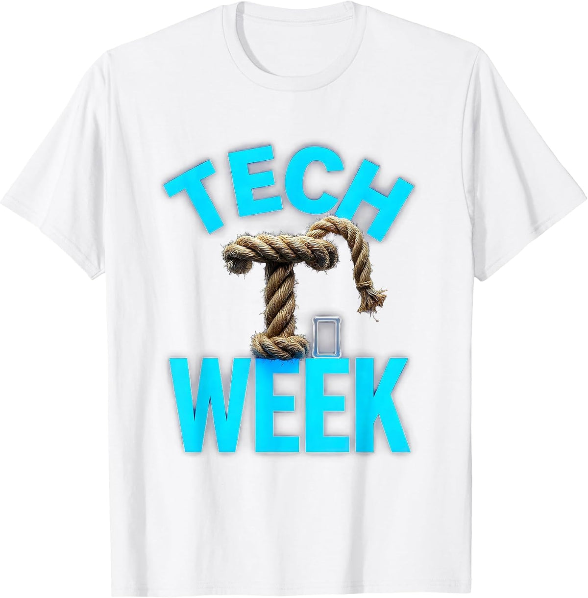 Men's Tech Week Funny Theatre Kid Musical Broadway Actor Humor T-Shirt - White