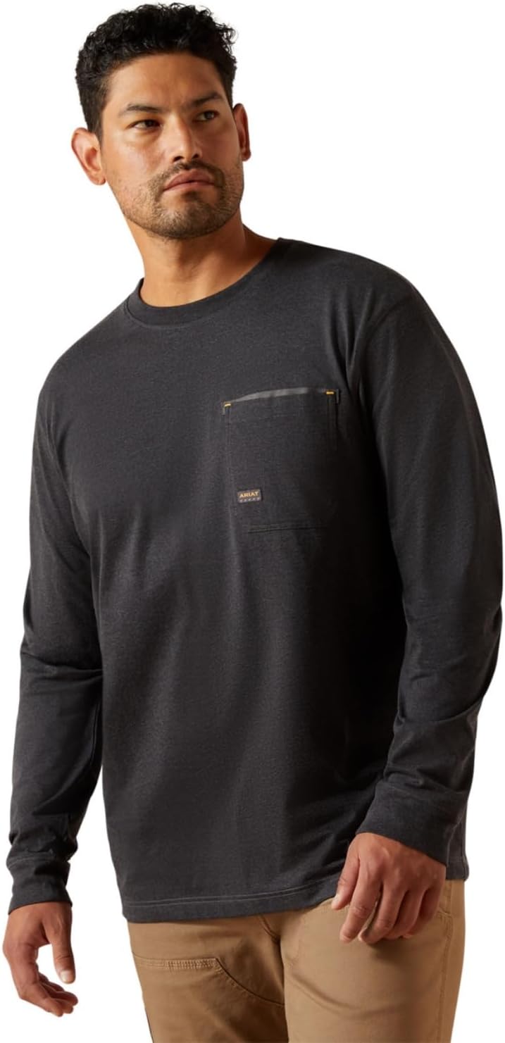 ARIAT Work Rebar Workman Born for This T-Shirt - Charcoal Heather\/Mexico