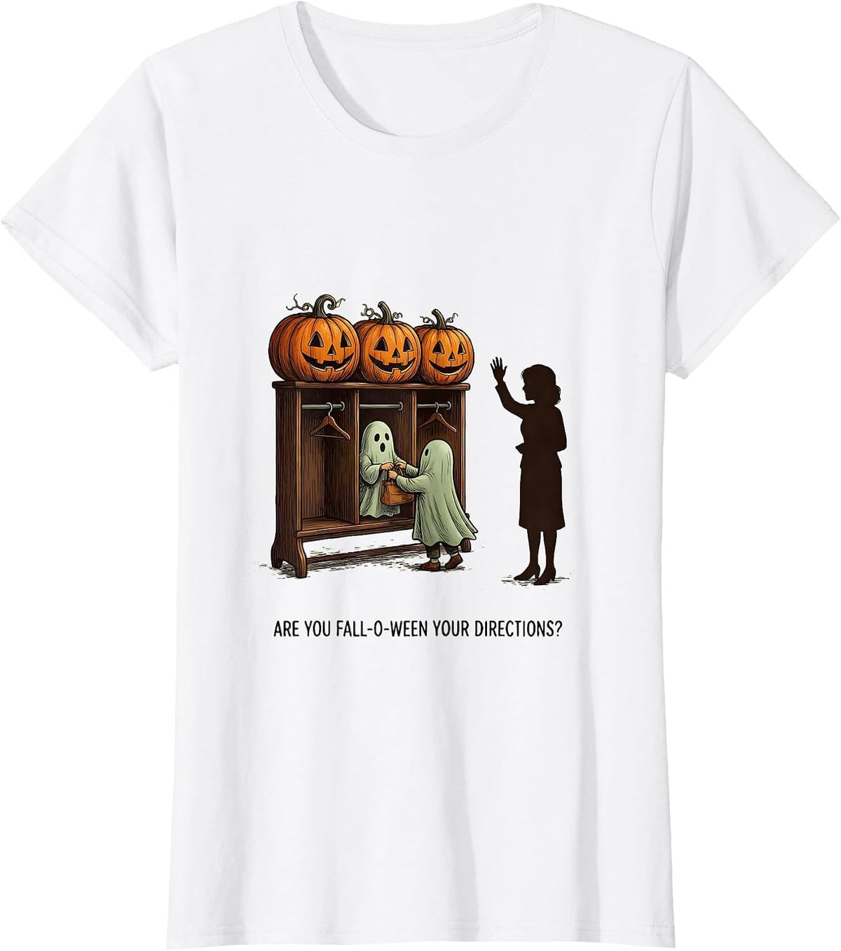 Are You Fall-O-Ween Your Directions Funny Teacher Halloween T-Shirt - White