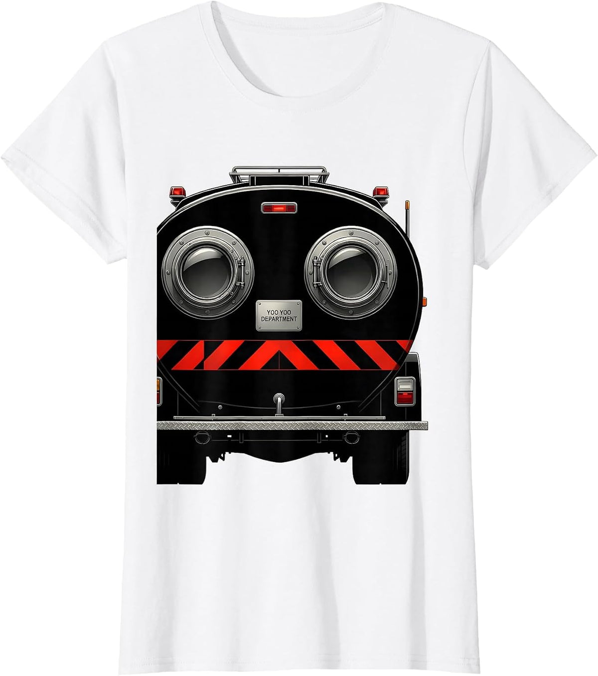 Yoo Yoo Department Funny Firefighter Humor Fire Department T-Shirt - White