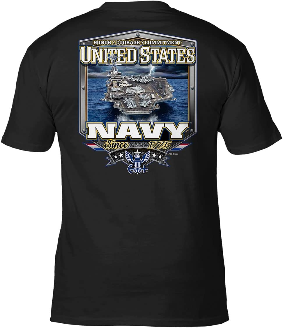 7.62 Design US Navy Sea Power Tee Black - Black