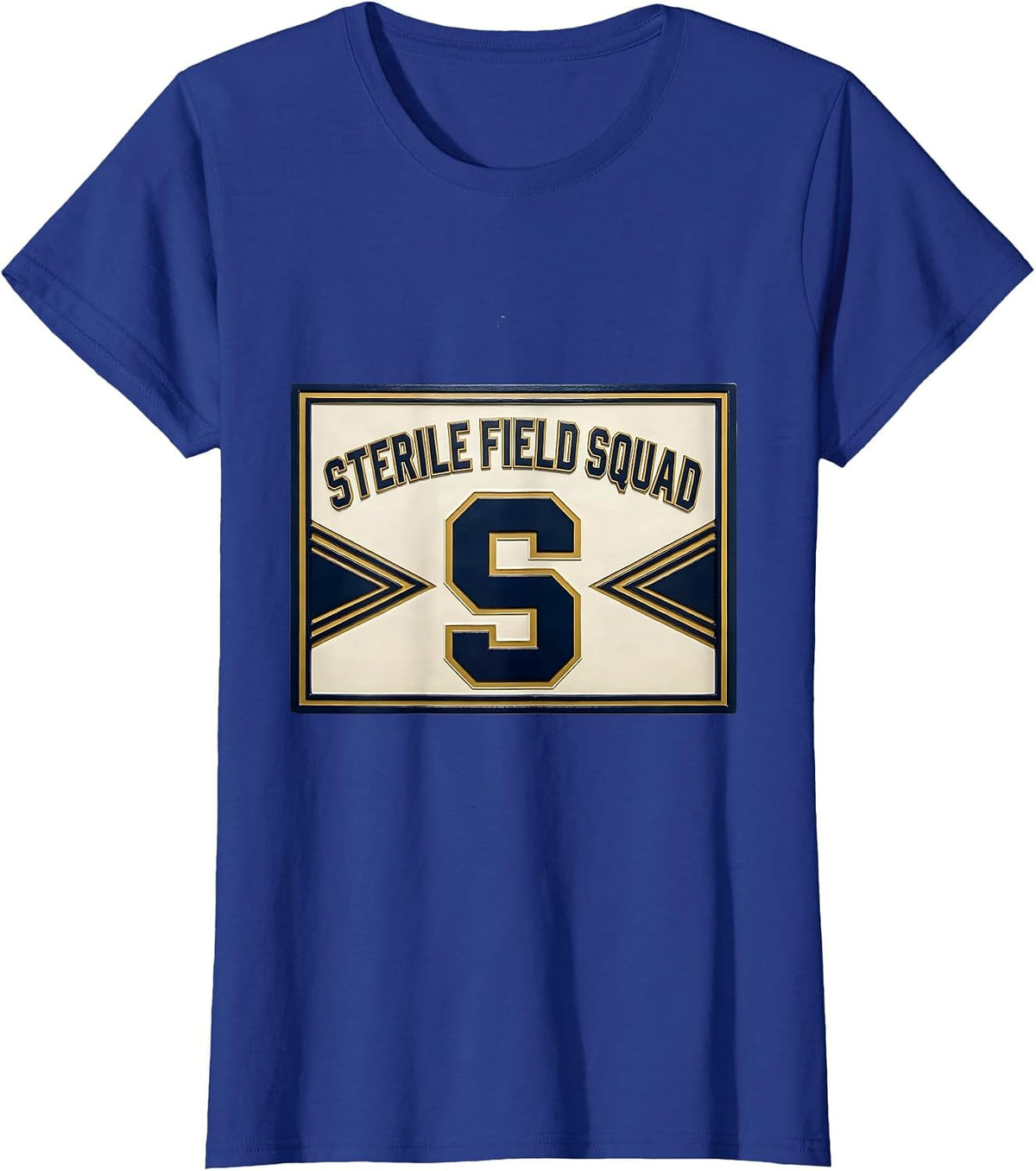 Women's Sterile Field Squad Sports Surgical Tech Scrub Tech Pride T-Shirt - Royal Blue