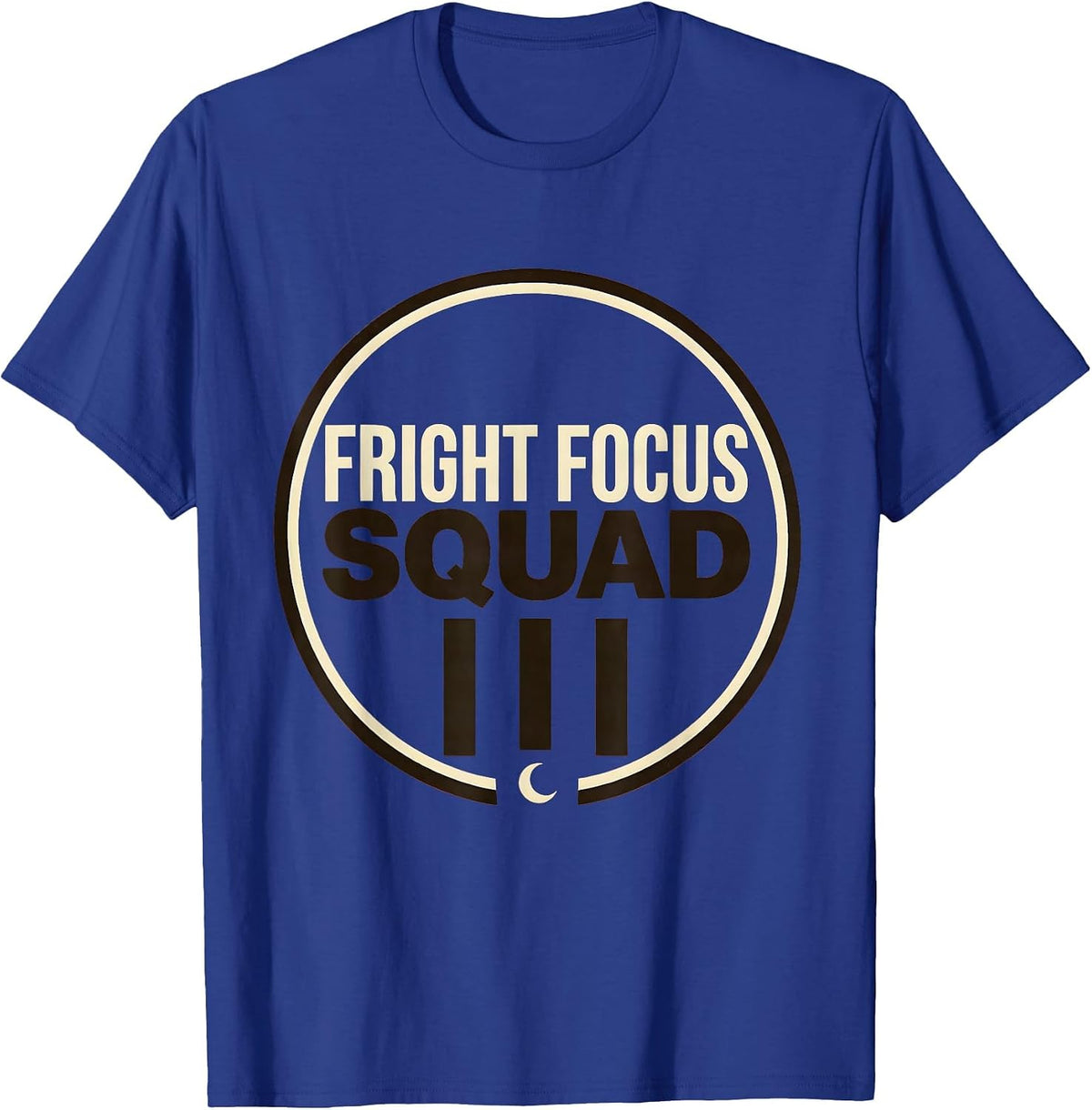 Men's Fright Focus Squad Funny Optometrist Eye Doctor Halloween T-Shirt - Royal Blue