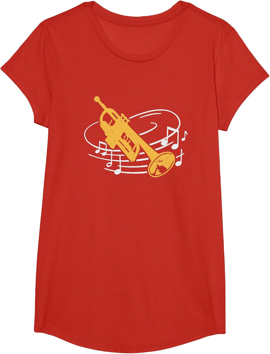Trumpet Orchestra Trumpeter Musician Trumpet T-Shirt - Girls Red