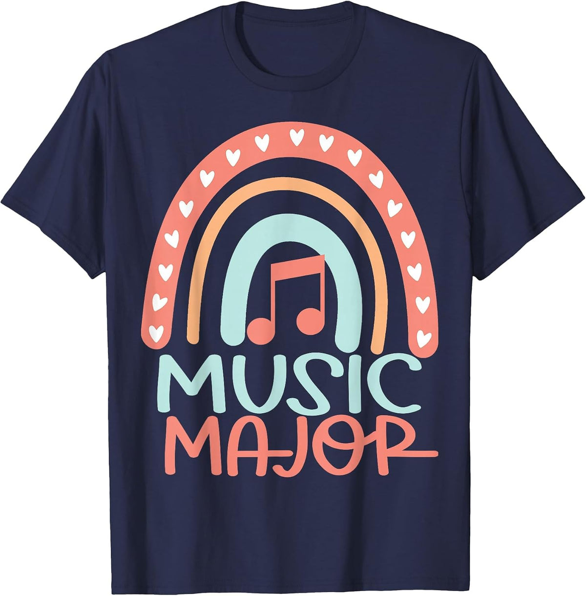 Music Major College T-Shirt - Navy Blue