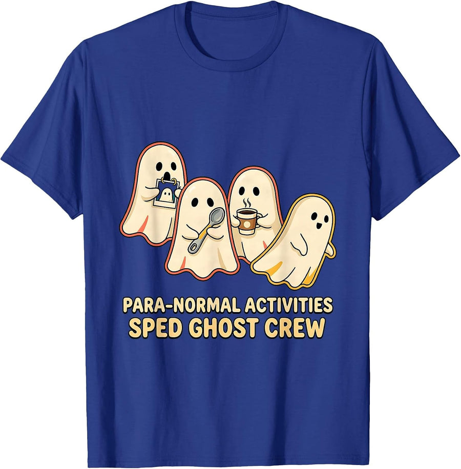 Para-Normal Activities SPED Ghost Crew T-Shirt - Royal Blue