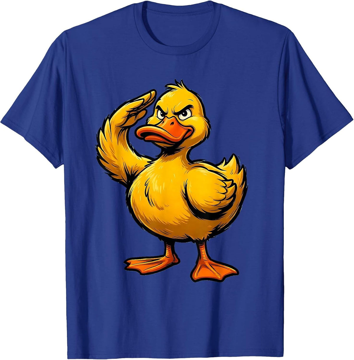 Duck Mascot Cartoon Youth Halloween Costume T-Shirt - Royal Blue