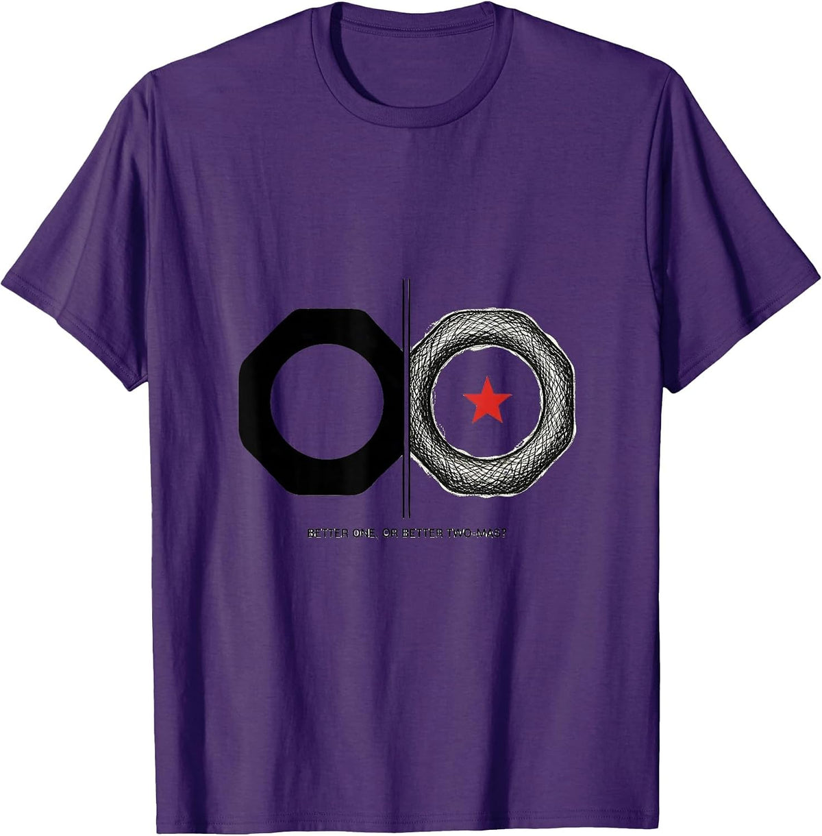 Men's Better One, Or Better Two-mas? Funny Optometrist Christmas T-Shirt - Purple