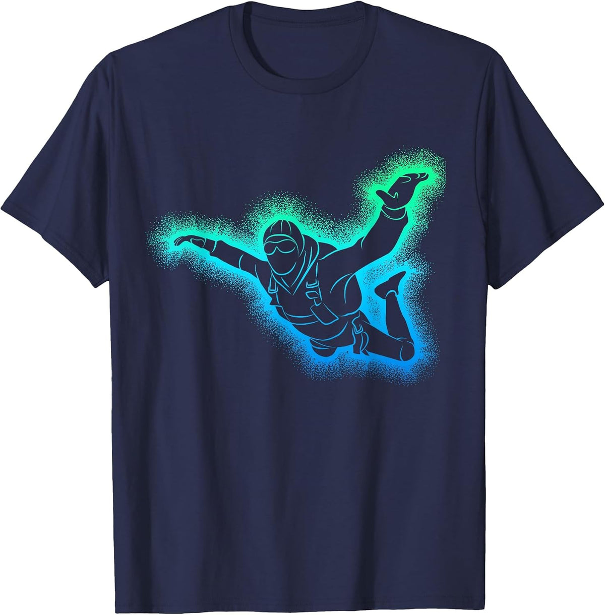 Skydiver Skydiving Parachutist Parachuting T-Shirt - Navy Blue