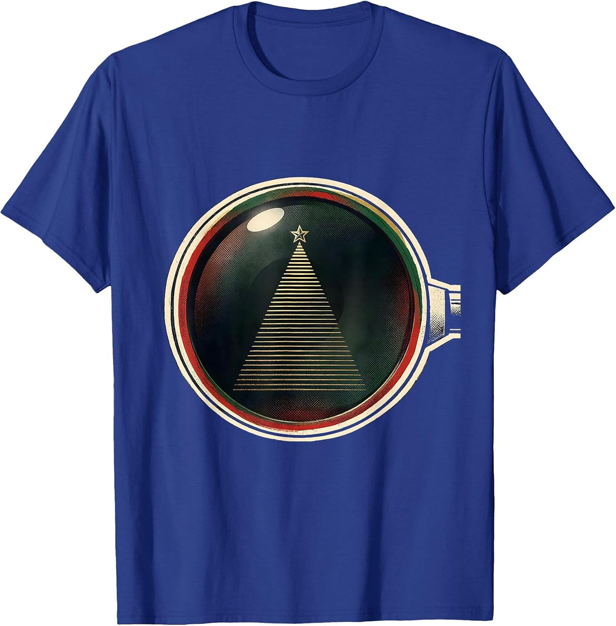 Christmas Tree Eye Lens Optometrist Humor Workwear T-Shirt - Royal Blue