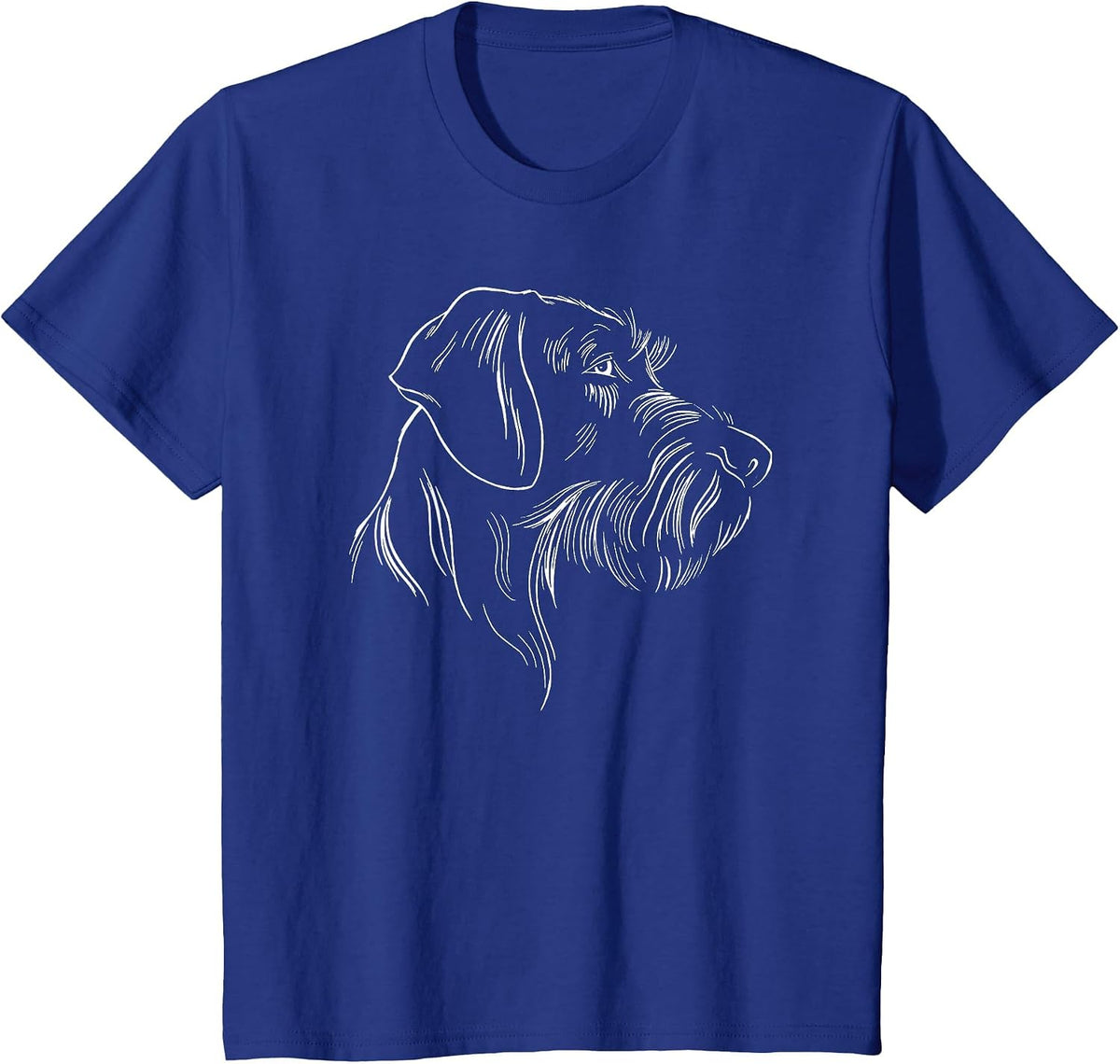 German Wire Hair German Wirehaired Dog T-Shirt - Royal Blue
