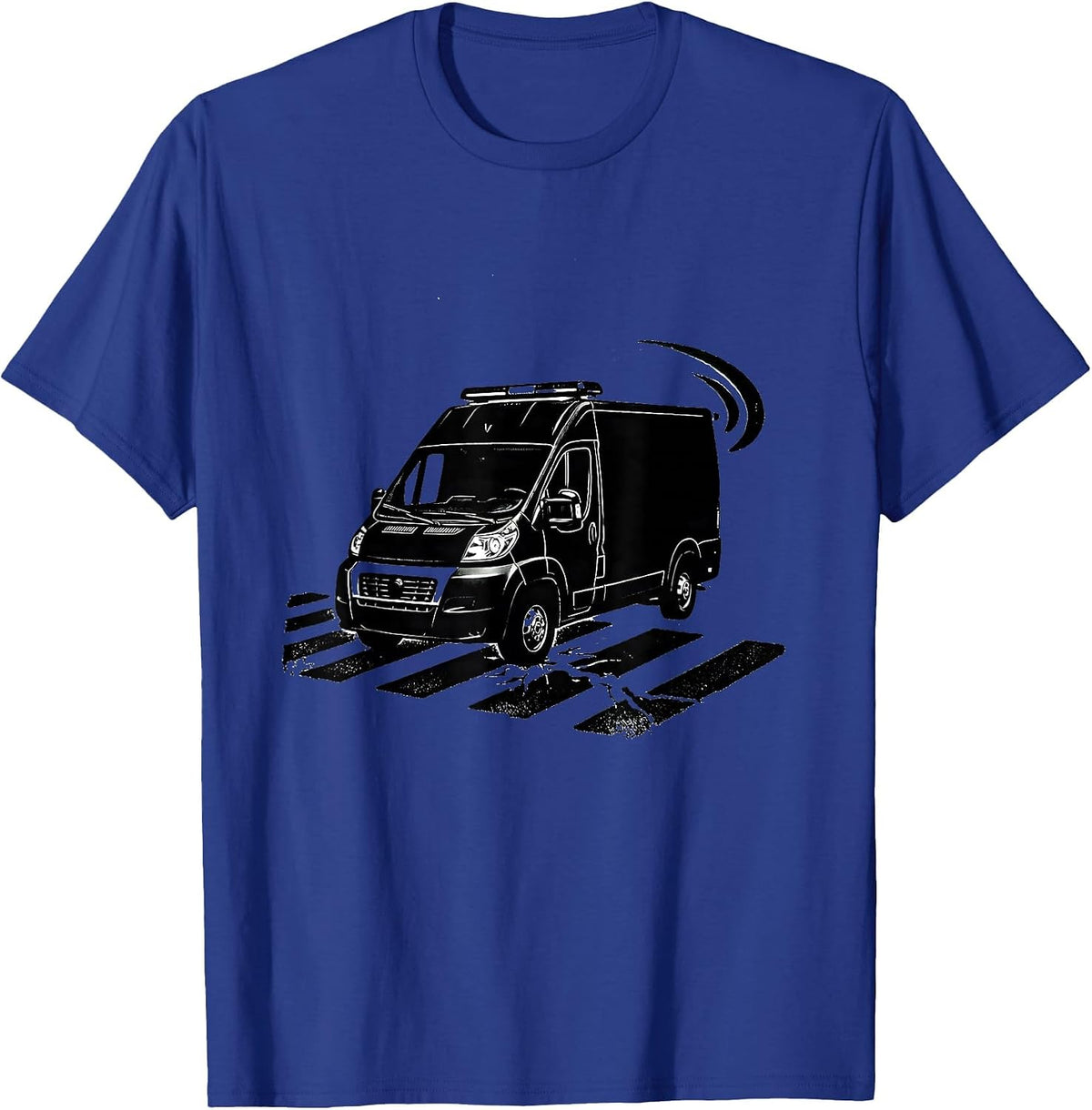 Ambulance Stamp EMT Paramedic EMS Humor T-Shirt - Royal Blue
