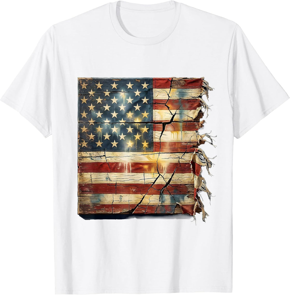 Men's Cowboy Riding Horse Desert Sunset Illustration T-Shirt - White