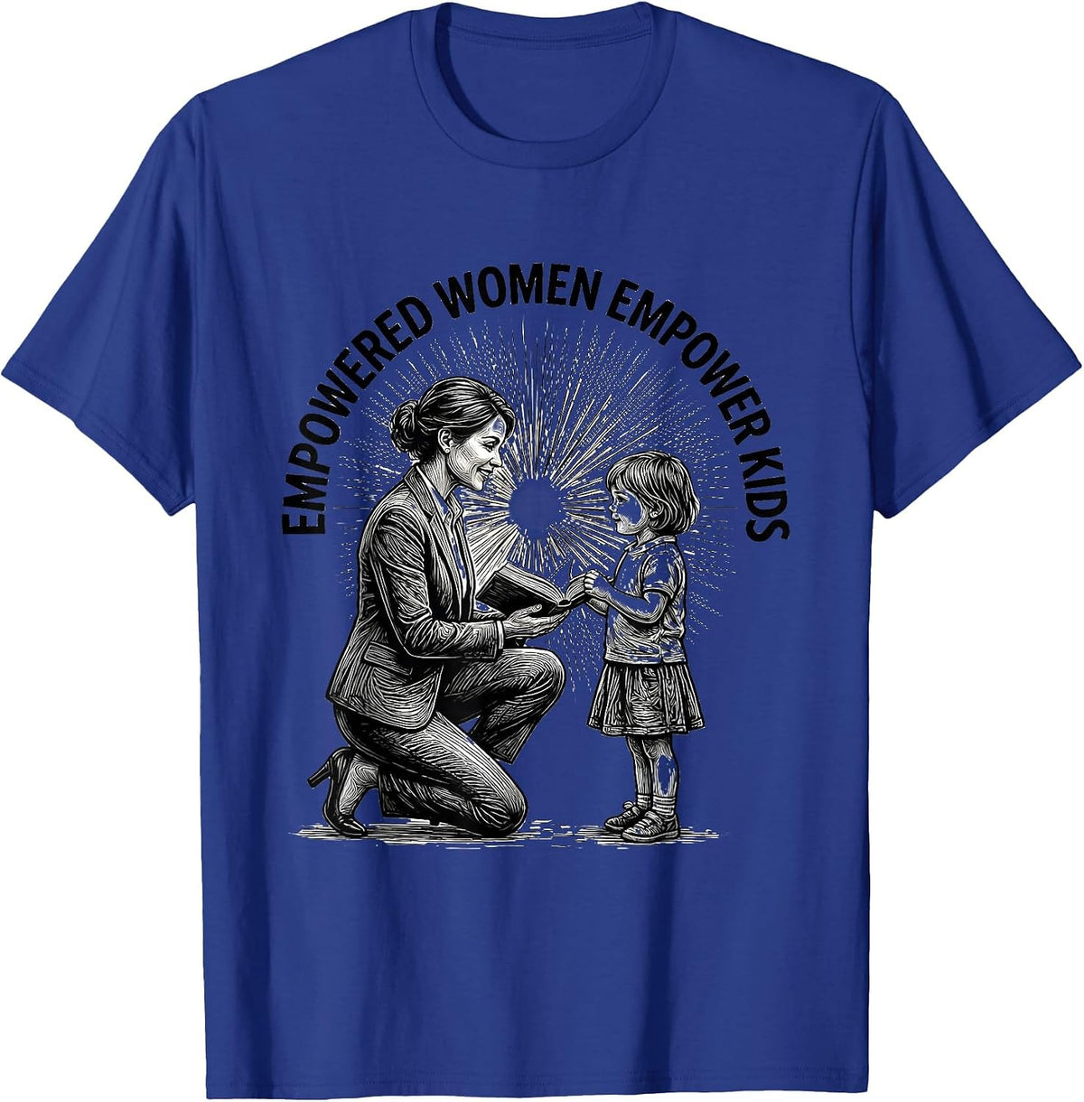 Men's Empowered Women Empower Kids Paraprofessional T-Shirt - Royal Blue