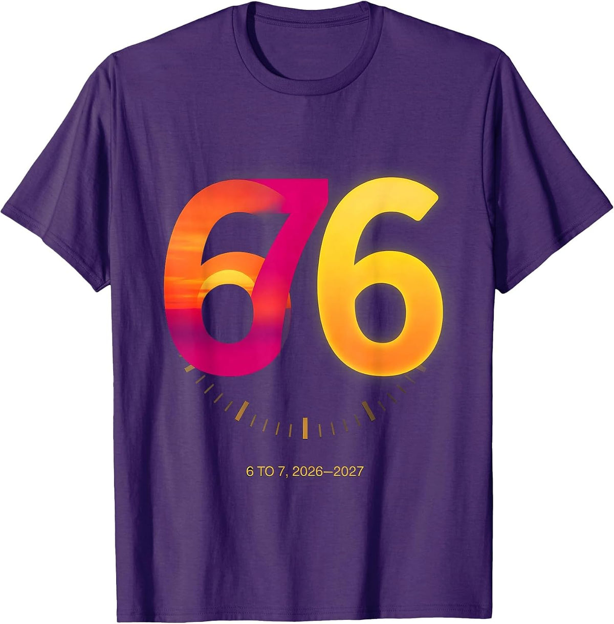 Men's 6 To 7 2026-2027 Funny Kids New Years Eve Party Meme T-Shirt - Purple