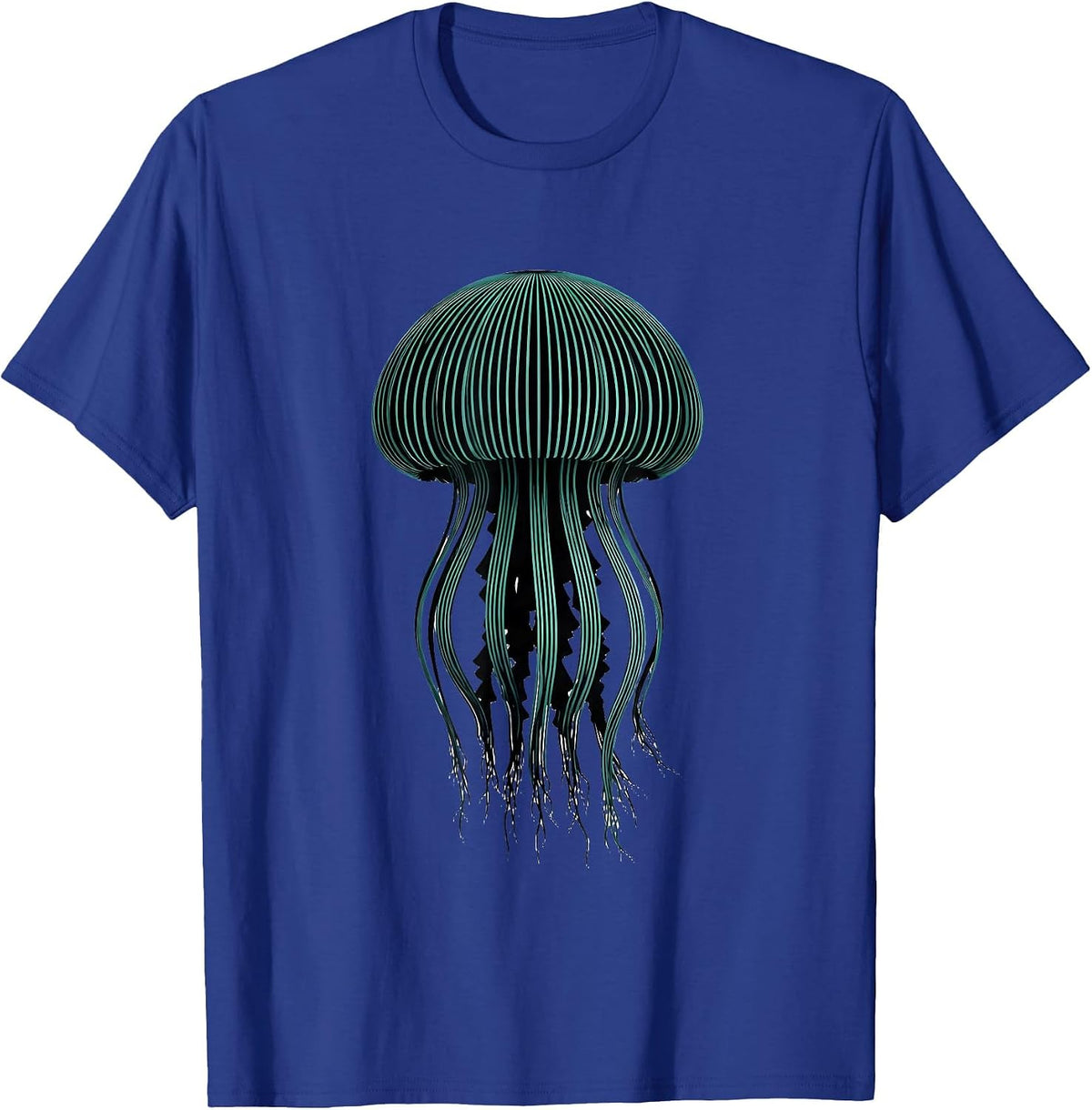 Jellyfish Bell Cute Kawaii Sea Creature Illustration T-Shirt - Royal Blue