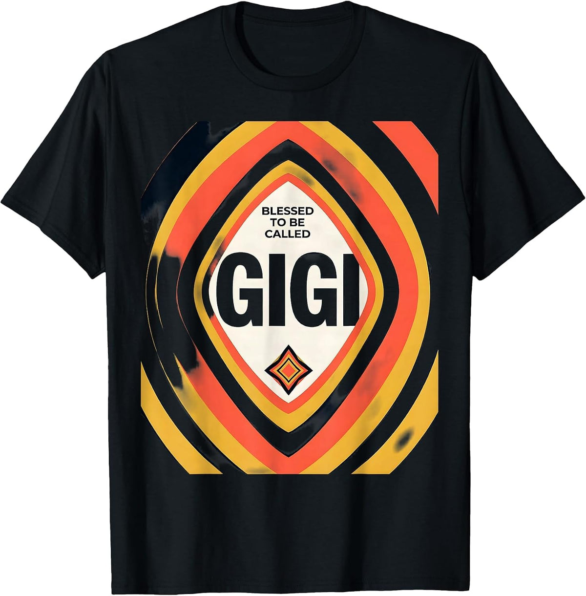 Men's Blessed To Be Called Gigi Sentimental Grandmother Gift T-Shirt - Black