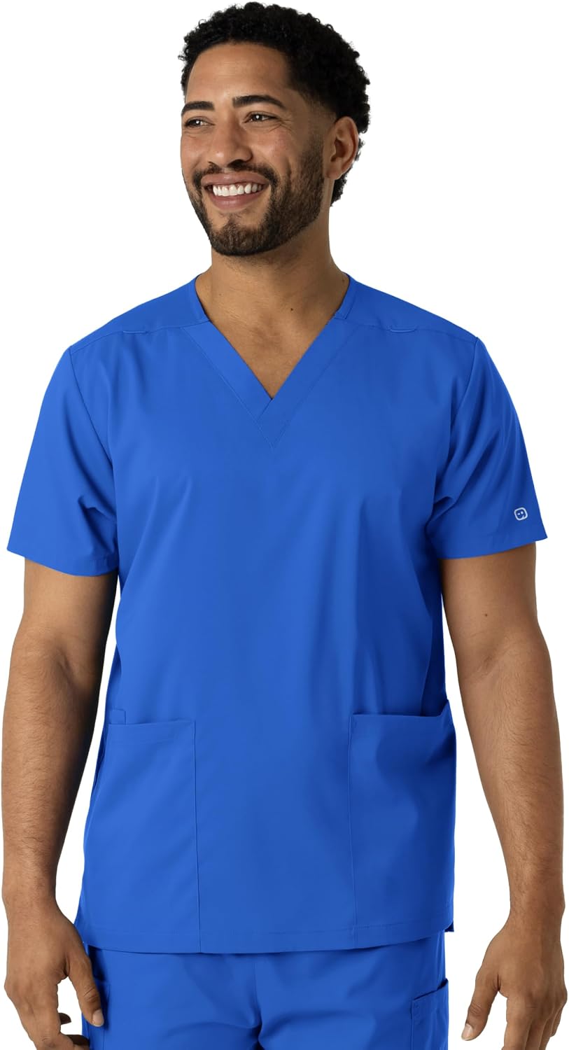 Wink Boundless Unisex V-Neck Scrub Top - Royal