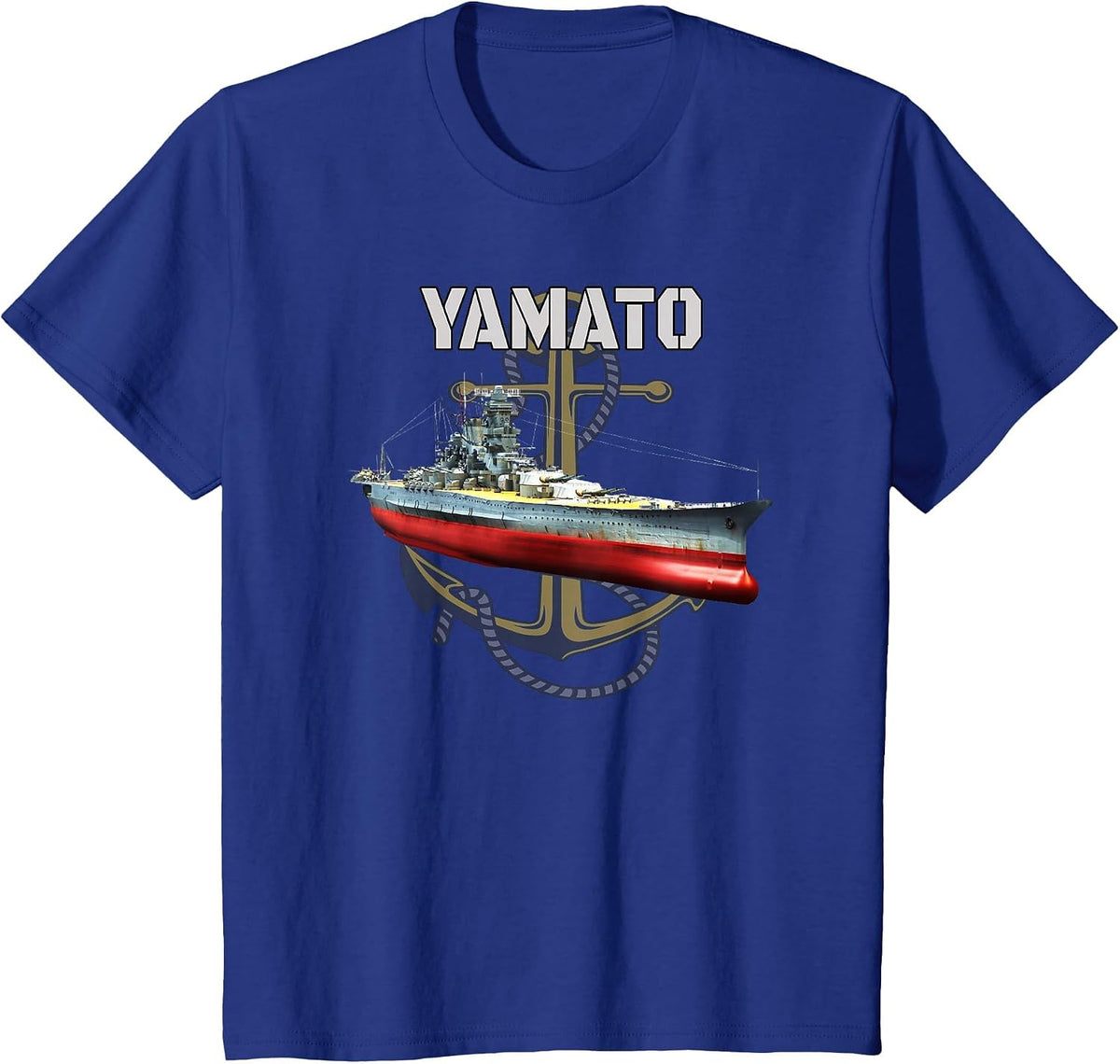 World War 2 Battleship Yamato Japanese Warship Dad Boy Son T-Shirt - Royal Blue