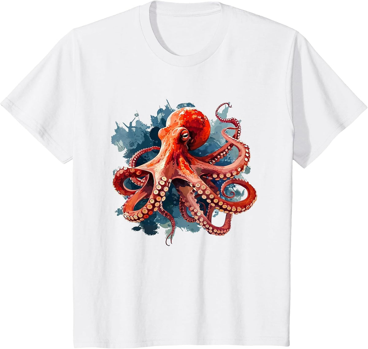 Cool Big red Octopus Costume for Squid Lovers T-Shirt - White