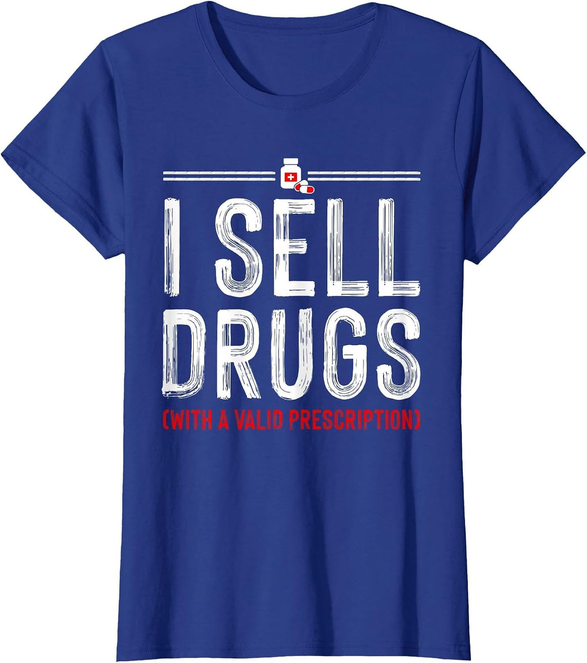 Funny Drug Design Pharmacist Men Women Pharmacy Technician T-Shirt - Royal Blue