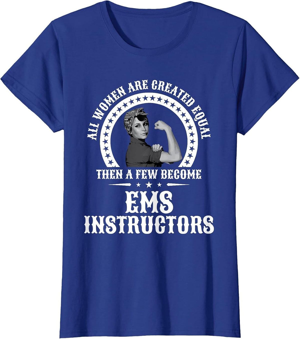 EMS Instructor Shirt for Women Instructors T-Shirt - Royal Blue