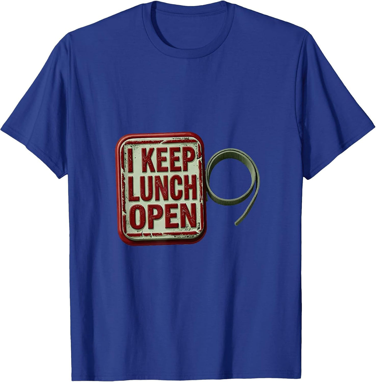 I Keep Lunch Open Groovy Positivity Inclusion Teacher Gift T-Shirt - Royal Blue