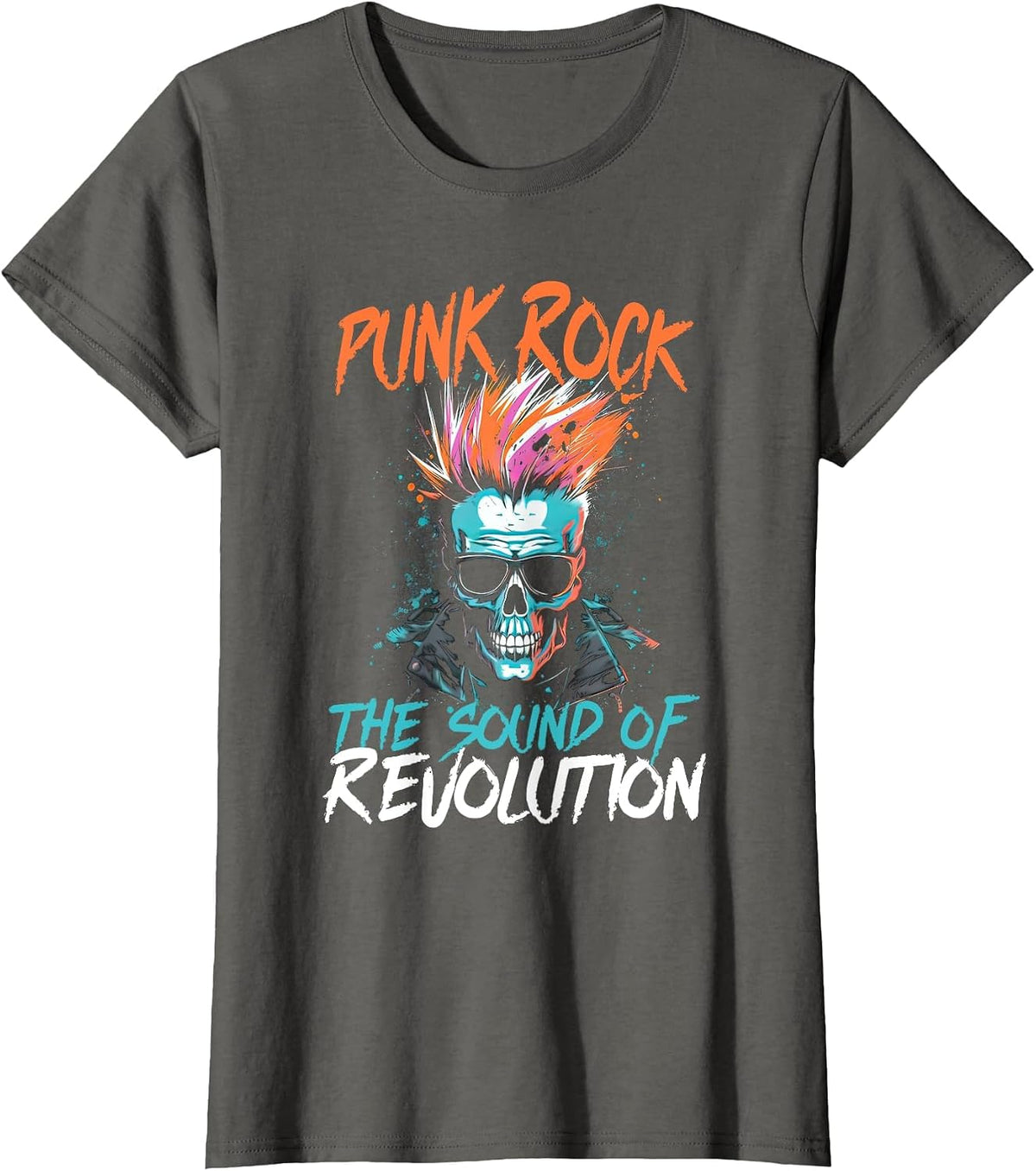 Band Rock The Sound of Revolution Alternative Emo Punk T-Shirt - Asphalt Grey