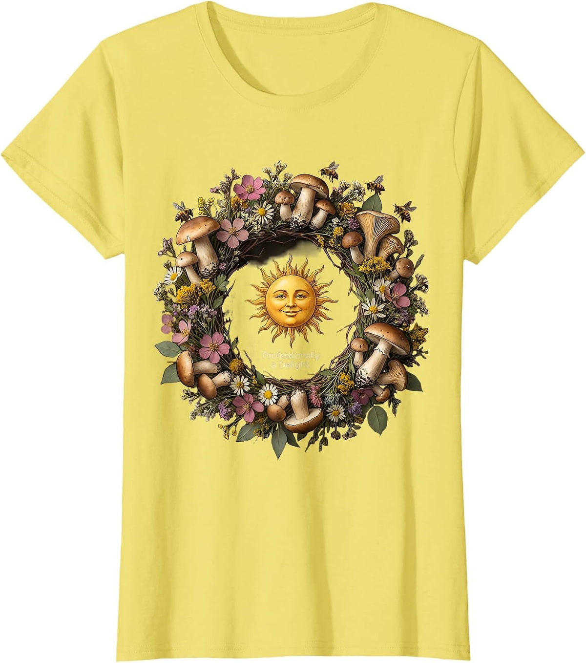 First of All I'm a Delight Professionally Design T-Shirt - Lemon Yellow