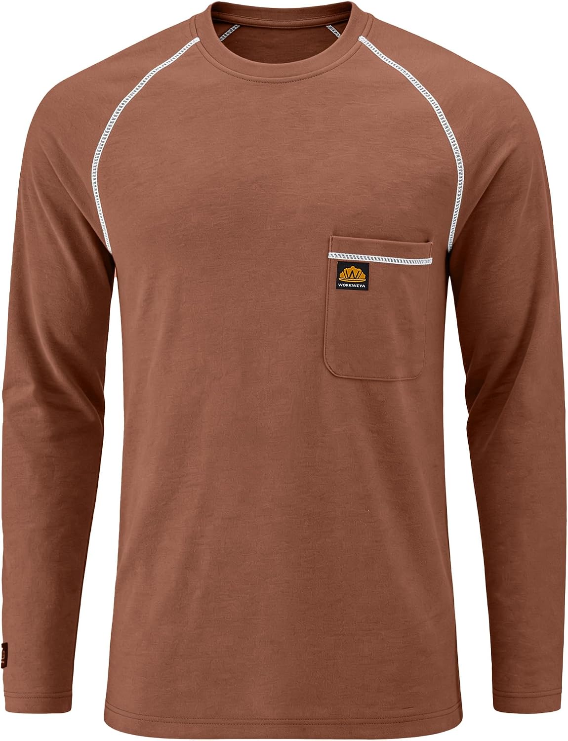 FR Shirts for Men 6.5oz Flame Resistant Long Sleeve Shirt NFPA 2112/CAT2 - Bronzer