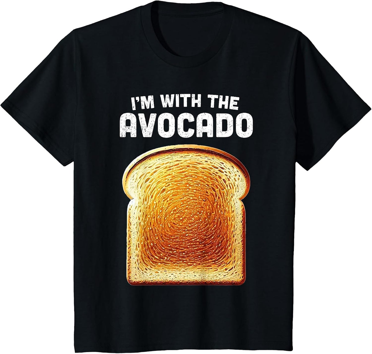 Im with Avocado Shirt Toast Matching Funny Halloween Costume T-Shirt - Black