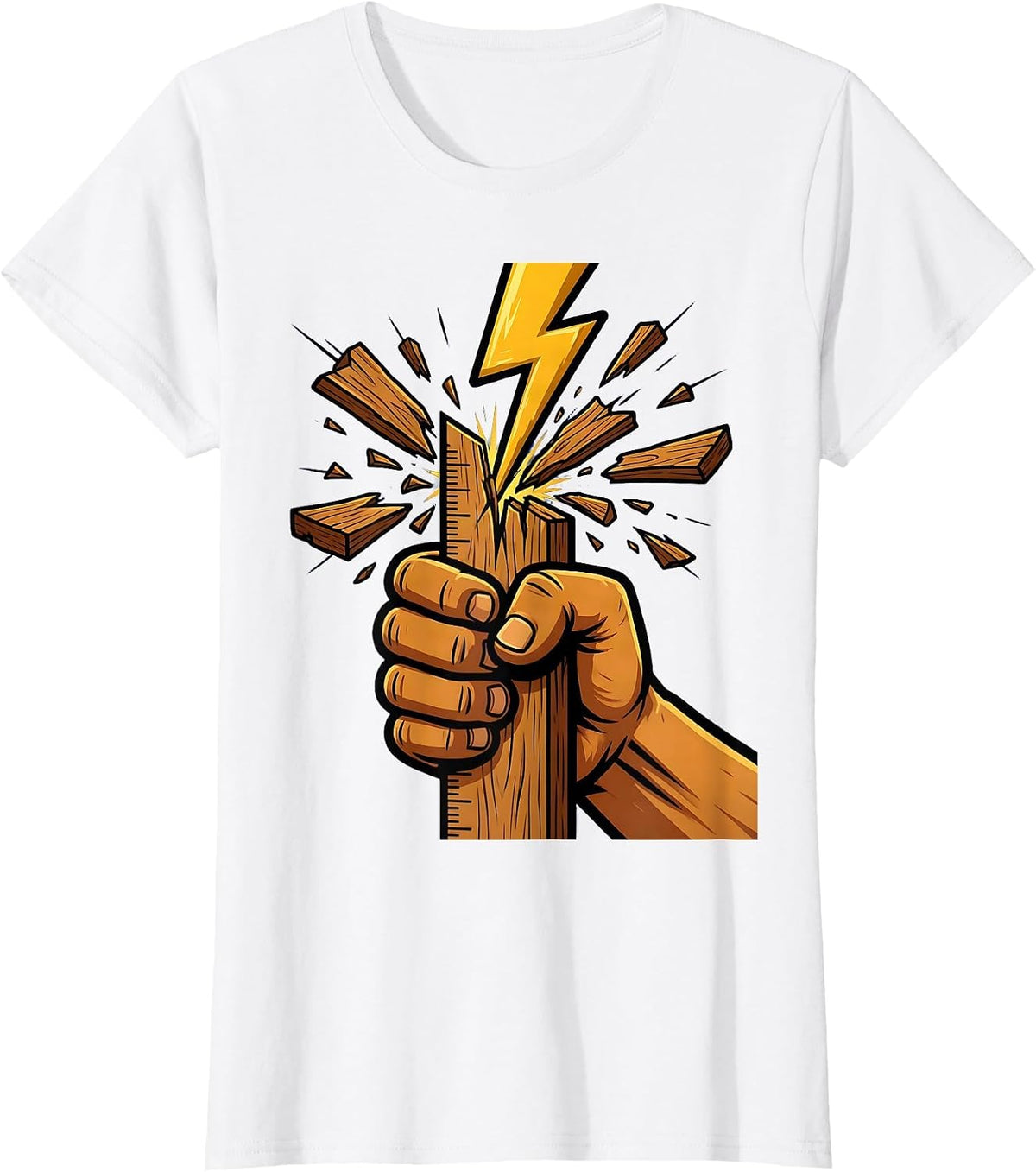 Women's Third Grade Teacher Lightning Ruler Graphic T-Shirt - White