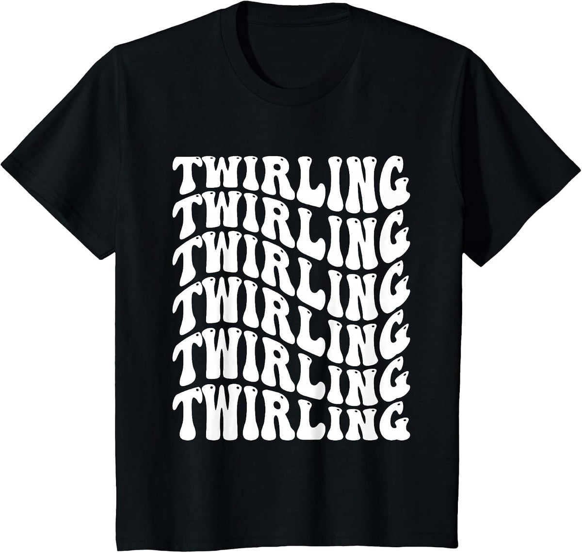 Twirling Twirler Majorettes Baton Twirling T-Shirt - Black
