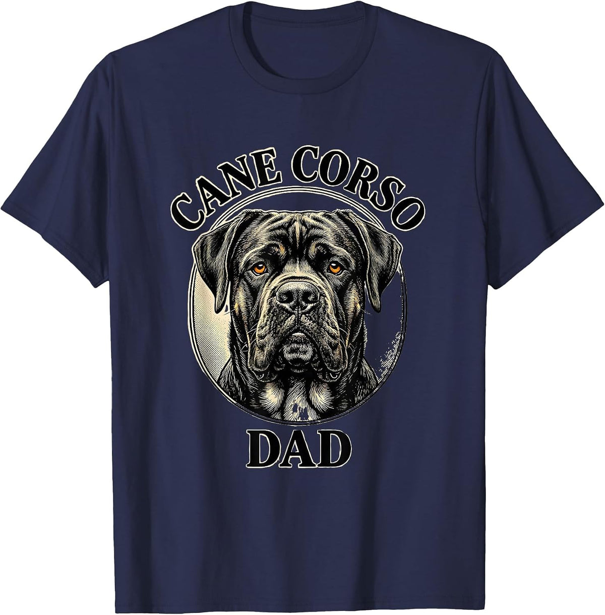 Cane Corso Dad Italian Mastiff Dog Lover Gift T-Shirt - Navy Blue