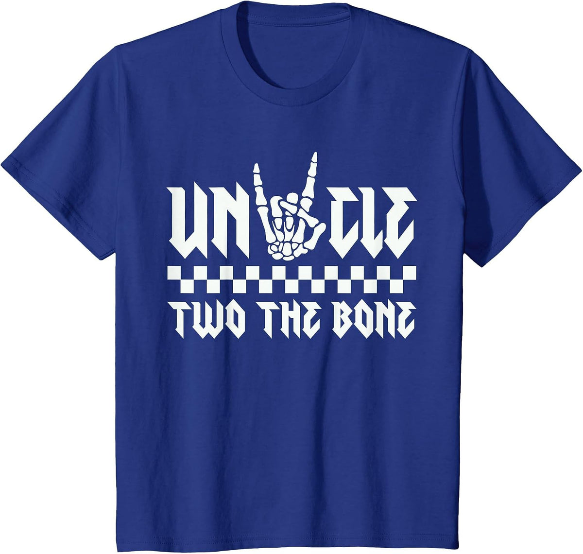 Uncle of The Bad Two the Bone Birthday 2 Years Old Birthday T-Shirt - Royal Blue