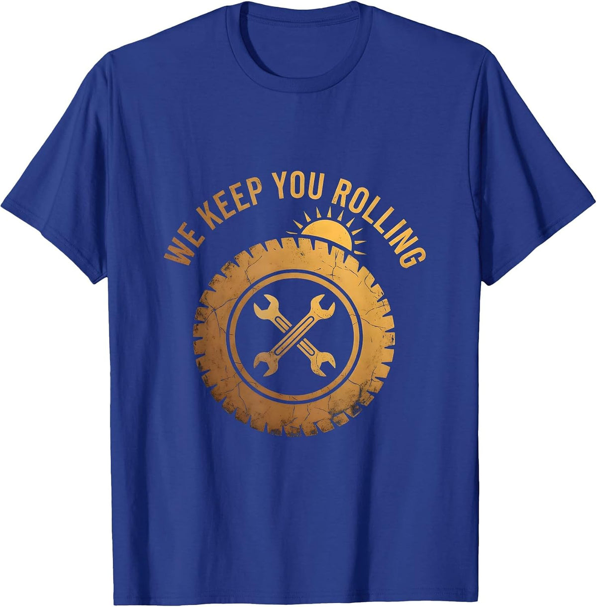 Valley Forge Automotive We Keep You Rolling Design T-Shirt - Royal Blue