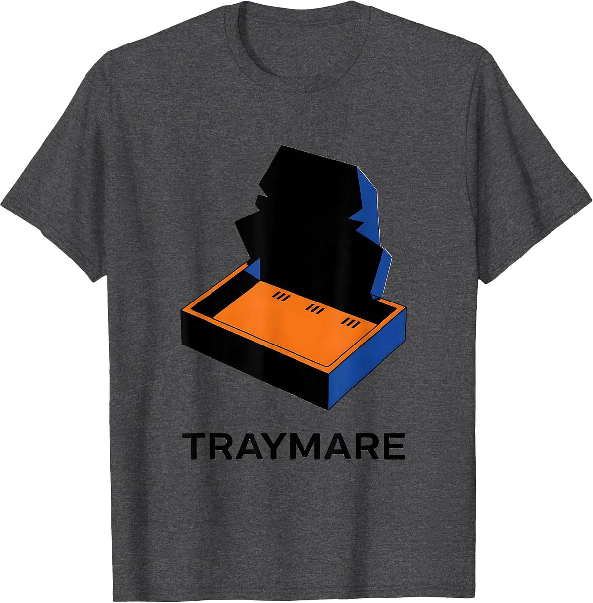Men's Traymare Geometric Pharmacy Halloween Pharmacist Tech Crew T-Shirt - Dark Heather Grey