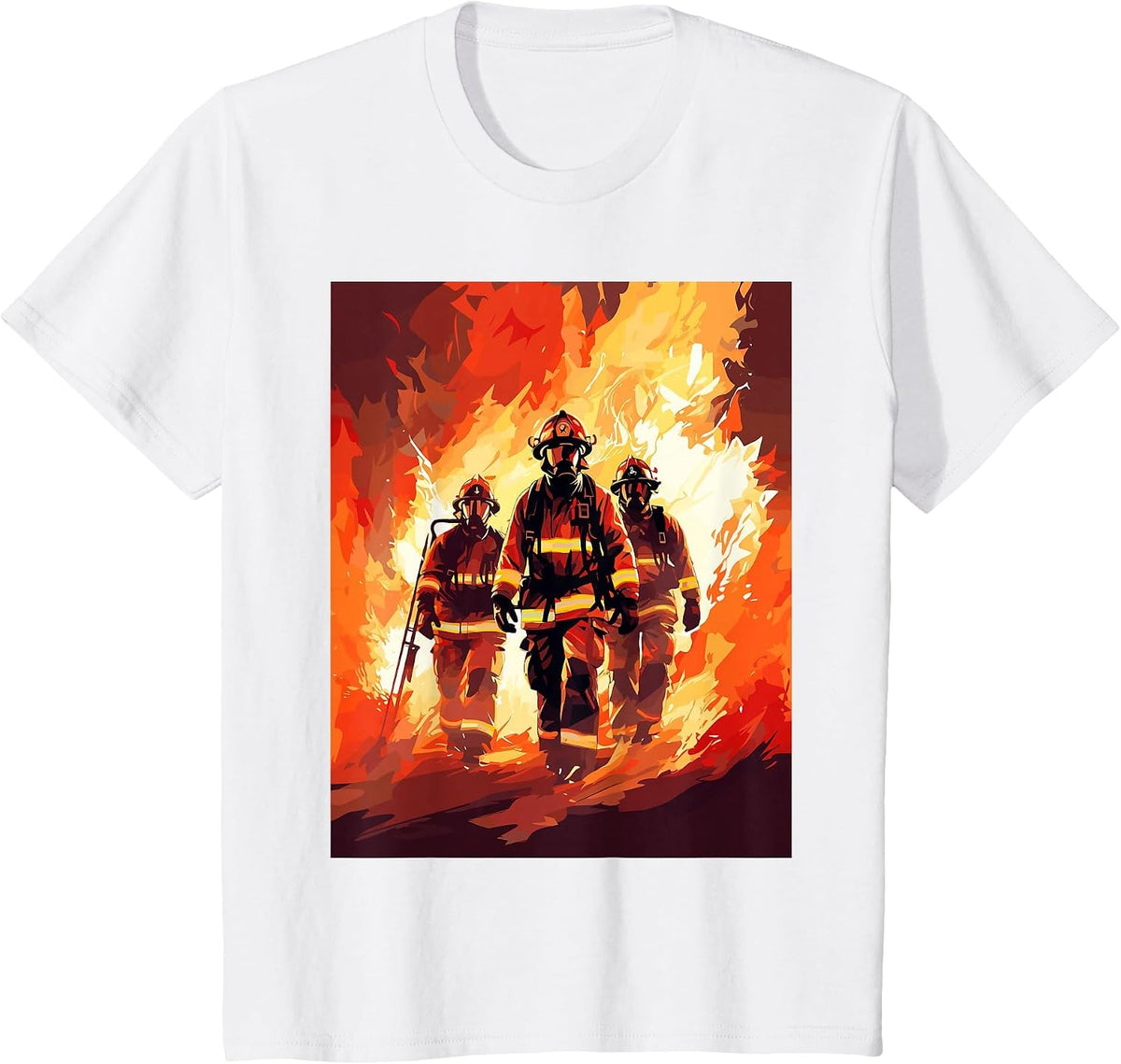 Firefighter Squad - Firefighter & Fireman T-Shirt - White