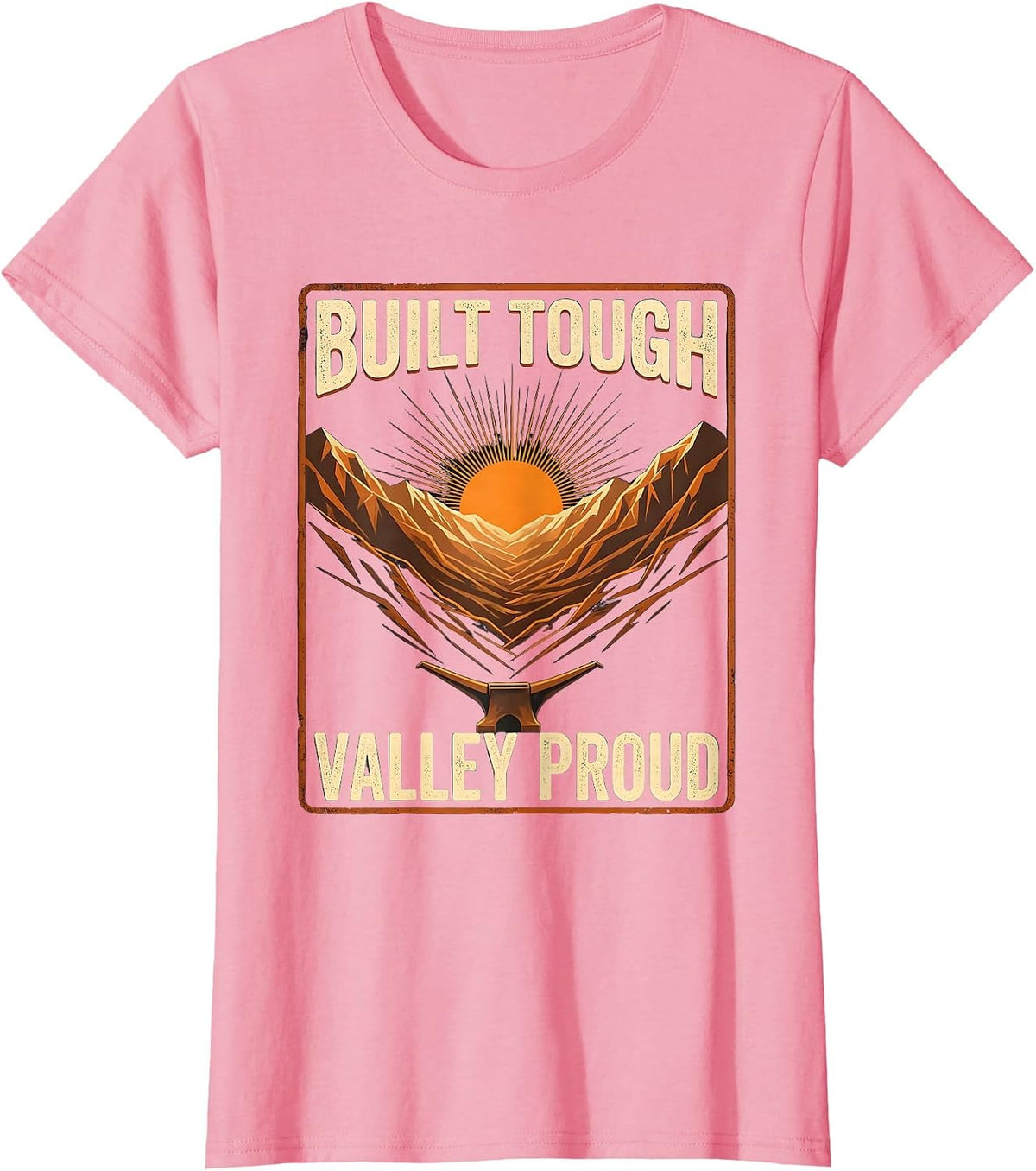 Women's Built Tough Valley Proud Valley Forge Automotive T-Shirt - Pink