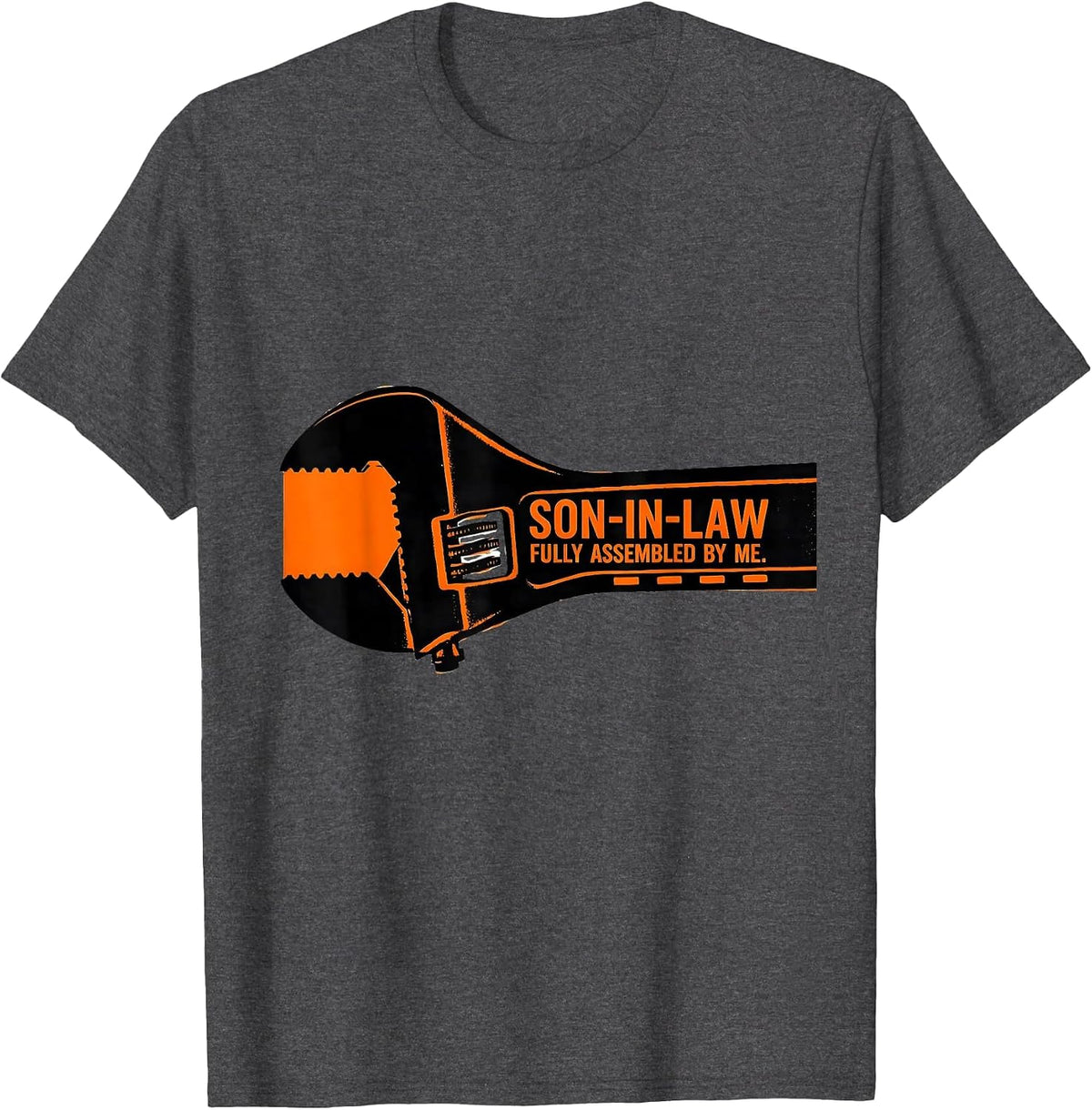Men's Son-In-Law Fully Assembled By Me Funny Family Role Gift T-Shirt - Dark Heather Grey