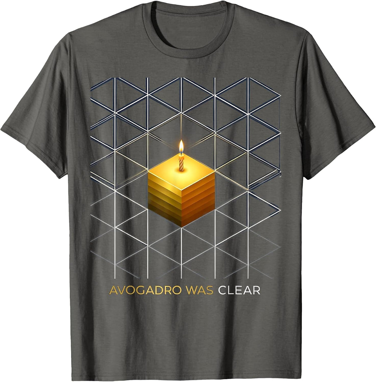 Men's Avogadro Was Clear Funny Chemistry Mole Day Student Teacher T-Shirt - Asphalt Grey