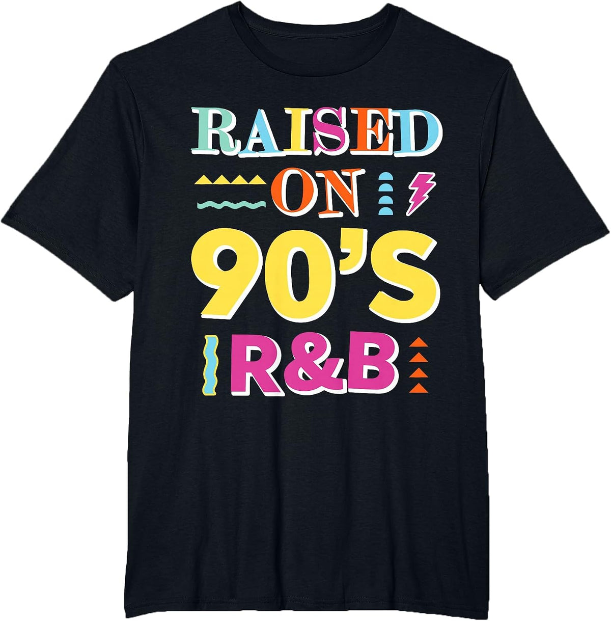 Raised on 90s R&B T-Shirt - Black