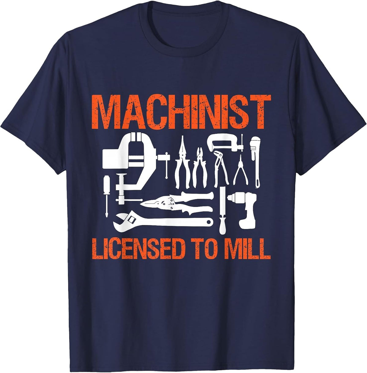 Machinist Licensed to Mill T-Shirt - Navy Blue