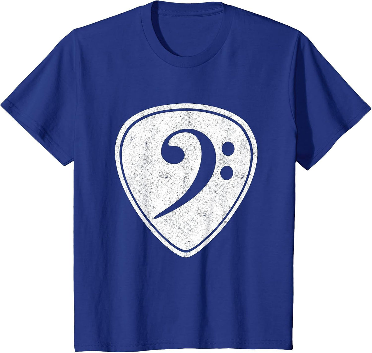 Bass Guitar Plectrum Music Bassist Bass Clef T-Shirt - Royal Blue